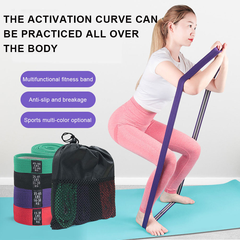Long Fabric Resistance Bands Set – Strength Training Bands