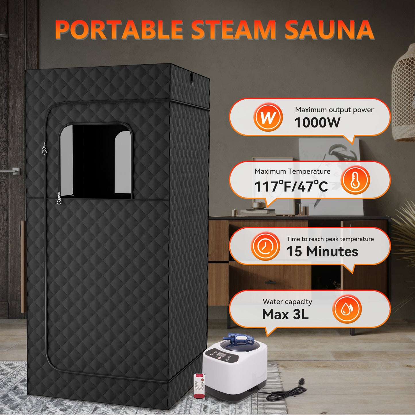 Portable Steam Sauna Room – Home Detox & Relaxation