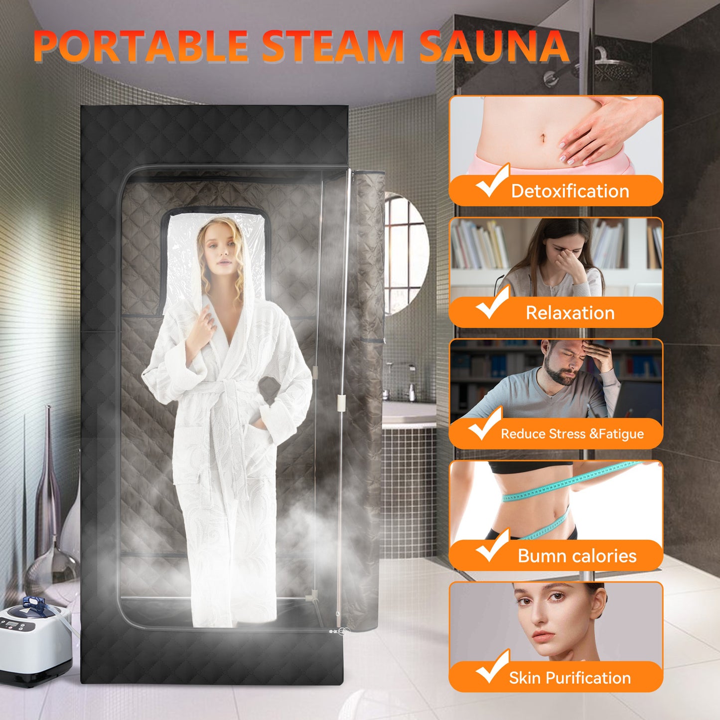 Portable Steam Sauna Room – Home Detox & Relaxation